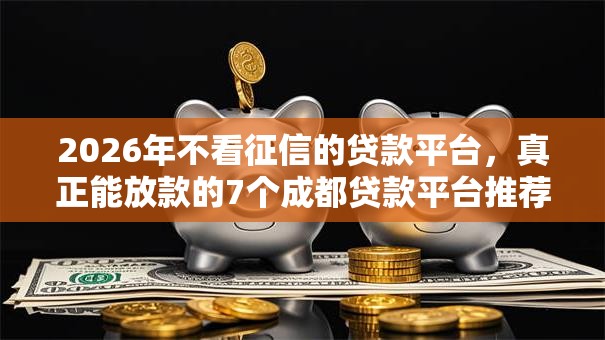 2026年不看征信的贷款平台,真正能放款的7个成都贷款平台推荐 2026年不看征信的贷款平台,真正能放款的7个成都贷款平台推荐