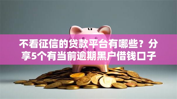 不看征信的贷款平台有哪些？分享5个有当前逾期黑户借钱口子