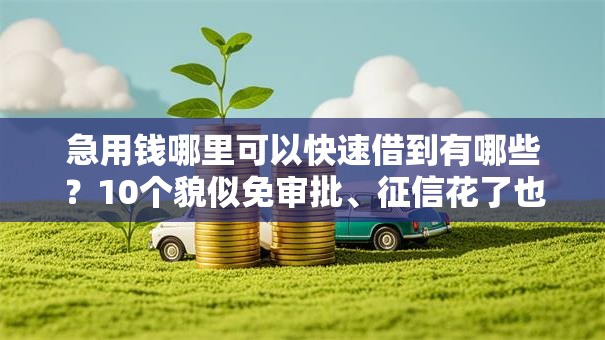 急用钱哪里可以快速借到有哪些？10个貌似免审批、征信花了也能下款的平台合集