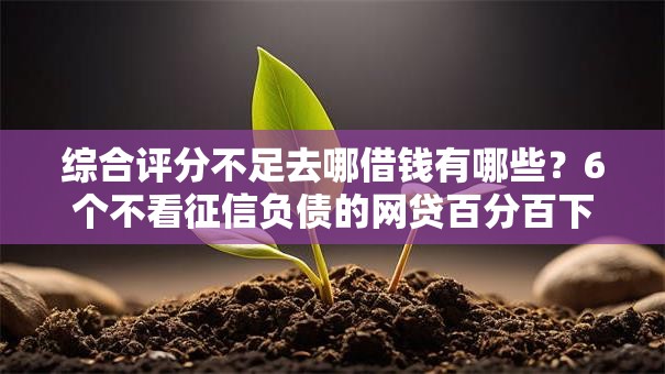 综合评分不足去哪借钱有哪些?6个不看征信负债的网贷百分百下款口子推荐给你 综合评分不足去哪借钱有哪些?6个不看征信负债的网贷百分百下款口子推荐给你