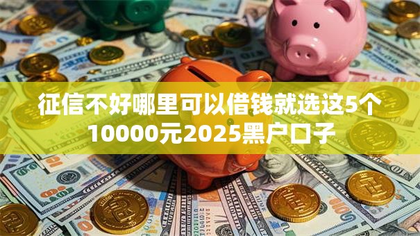 征信不好哪里可以借钱就选这5个10000元2025黑户口子 征信不好哪里可以借钱就选这5个10000元2025黑户口子