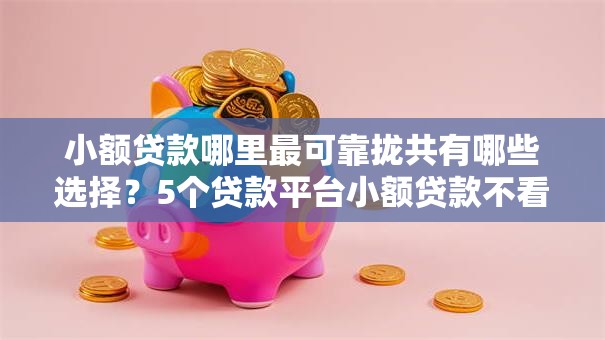 小额贷款哪里最可靠拢共有哪些选择?5个贷款平台小额贷款不看征信详解 小额贷款哪里最可靠拢共有哪些选择?5个贷款平台小额贷款不看征信详解