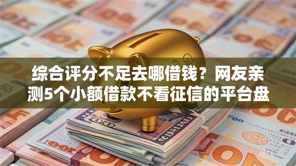 综合评分不足去哪借钱？网友亲测5个小额借款不看征信的平台盘点