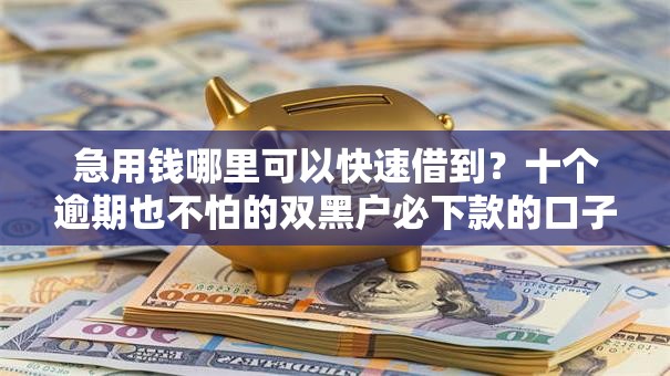 急用钱哪里可以快速借到?十个逾期也不怕的双黑户必下款的口子2025 急用钱哪里可以快速借到?十个逾期也不怕的双黑户必下款的口子2025