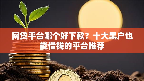 网贷平台哪个好下款？十大黑户也能借钱的平台推荐