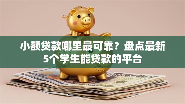 小额贷款哪里最可靠？盘点最新5个学生能贷款的平台