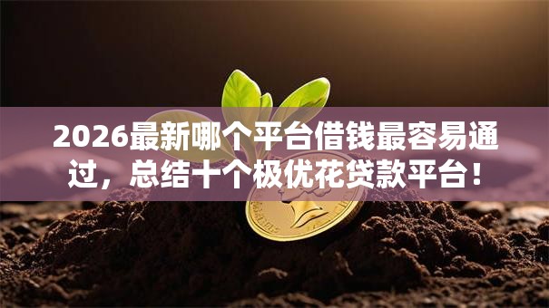 2026最新哪个平台借钱最容易通过，总结十个极优花贷款平台！