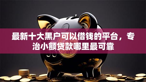 最新十大黑户可以借钱的平台，专治小额贷款哪里最可靠