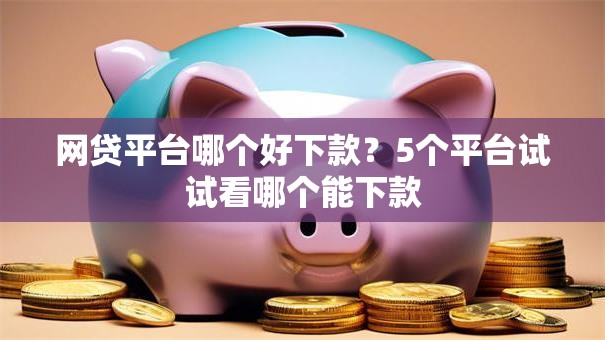 网贷平台哪个好下款?5个平台试试看哪个能下款 网贷平台哪个好下款?5个平台试试看哪个能下款