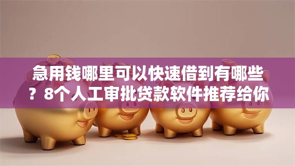 急用钱哪里可以快速借到有哪些?8个人工审批贷款软件推荐给你 急用钱哪里可以快速借到有哪些?8个人工审批贷款软件推荐给你