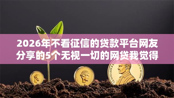 2026年不看征信的贷款平台网友分享的5个无视一切的网贷我觉得不错! 2026年不看征信的贷款平台网友分享的5个无视一切的网贷我觉得不错!