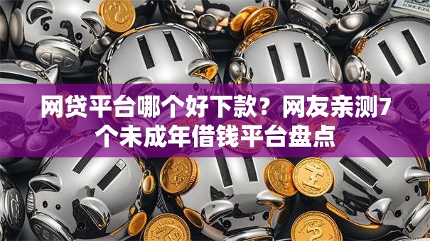 网贷平台哪个好下款？网友亲测7个未成年借钱平台盘点