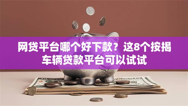 网贷平台哪个好下款？这8个按揭车辆贷款平台可以试试