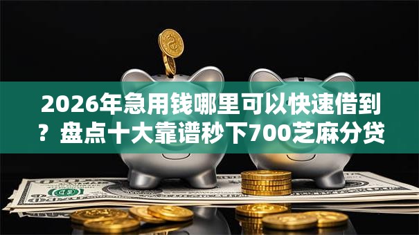 2026年急用钱哪里可以快速借到？盘点十大靠谱秒下700芝麻分贷款软件