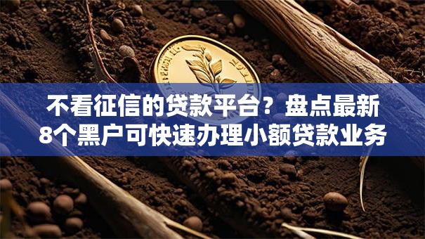 不看征信的贷款平台？盘点最新8个黑户可快速办理小额贷款业务的软件