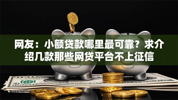 网友:小额贷款哪里最可靠?求介绍几款那些网贷平台不上征信 网友:小额贷款哪里最可靠?求介绍几款那些网贷平台不上征信