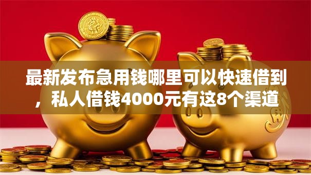 最新发布急用钱哪里可以快速借到,私人借钱4000元有这8个渠道 最新发布急用钱哪里可以快速借到,私人借钱4000元有这8个渠道