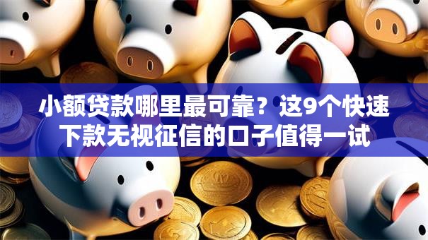 小额贷款哪里最可靠？这9个快速下款无视征信的口子值得一试