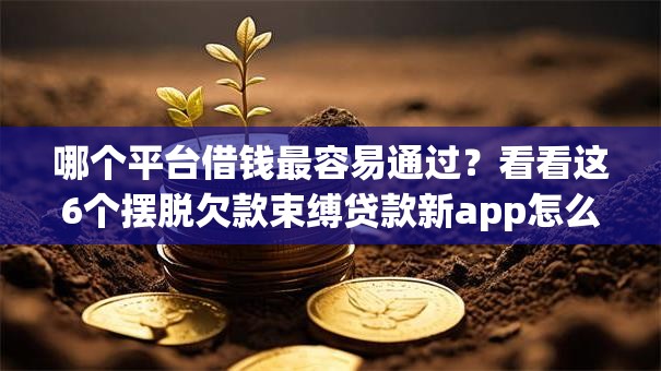 哪个平台借钱最容易通过？看看这6个摆脱欠款束缚贷款新app怎么样