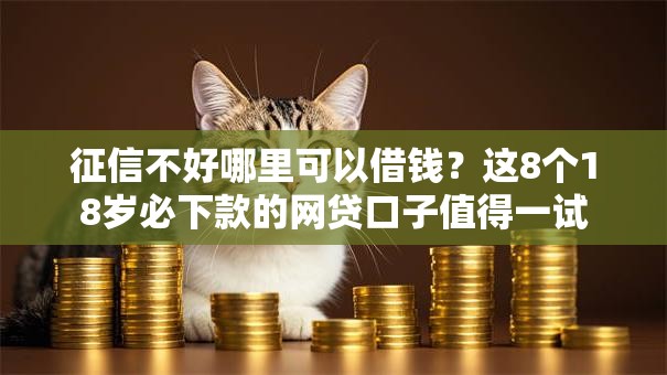 征信不好哪里可以借钱?这8个18岁必下款的网贷口子值得一试 征信不好哪里可以借钱?这8个18岁必下款的网贷口子值得一试