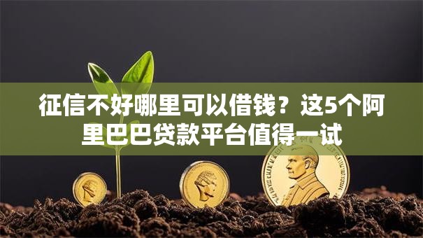 征信不好哪里可以借钱？这5个阿里巴巴贷款平台值得一试