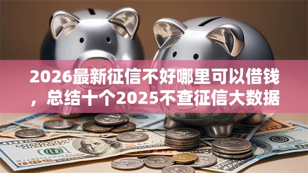 2026最新征信不好哪里可以借钱，总结十个2025不查征信大数据百分百下款的平台！