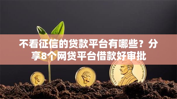 不看征信的贷款平台有哪些？分享8个网贷平台借款好审批