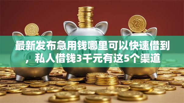 最新发布急用钱哪里可以快速借到，私人借钱3千元有这5个渠道