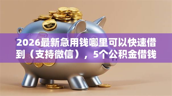 2026最新急用钱哪里可以快速借到(支持微信),5个公积金借钱软件无私分享 2026最新急用钱哪里可以快速借到(支持微信),5个公积金借钱软件无私分享