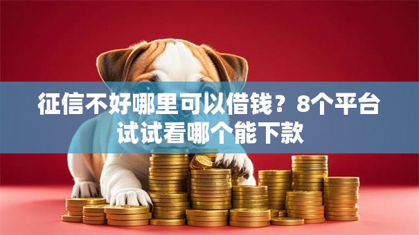 征信不好哪里可以借钱?8个平台试试看哪个能下款 征信不好哪里可以借钱?8个平台试试看哪个能下款