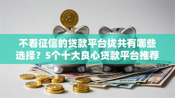 不看征信的贷款平台拢共有哪些选择?5个十大良心贷款平台推荐详解 不看征信的贷款平台拢共有哪些选择?5个十大良心贷款平台推荐详解