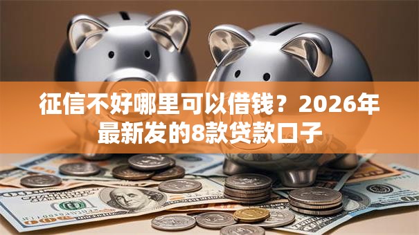 征信不好哪里可以借钱?2026年最新发的8款贷款口子 征信不好哪里可以借钱?2026年最新发的8款贷款口子
