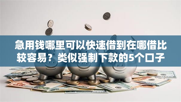 急用钱哪里可以快速借到在哪借比较容易?类似强制下款的5个口子参考 急用钱哪里可以快速借到在哪借比较容易?类似强制下款的5个口子参考