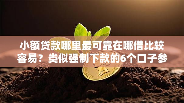 小额贷款哪里最可靠在哪借比较容易?类似强制下款的6个口子参考 小额贷款哪里最可靠在哪借比较容易?类似强制下款的6个口子参考