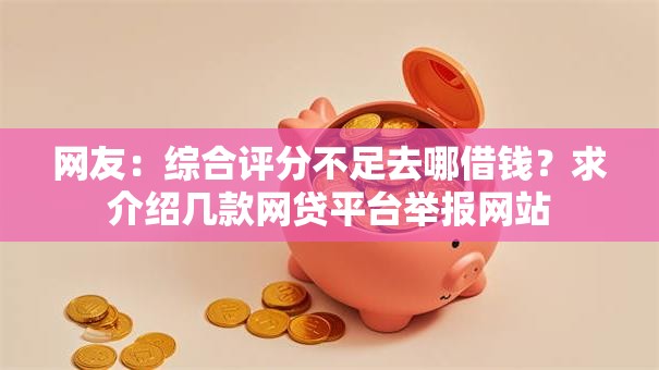 网友:综合评分不足去哪借钱?求介绍几款网贷平台举报网站 网友:综合评分不足去哪借钱?求介绍几款网贷平台举报网站