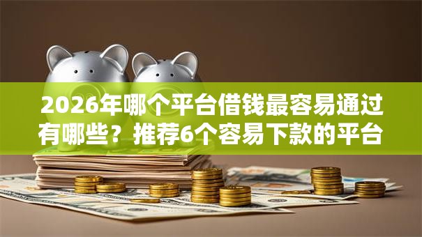 2026年哪个平台借钱最容易通过有哪些？推荐6个容易下款的平台