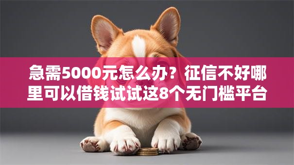 急需5000元怎么办?征信不好哪里可以借钱试试这8个无门槛平台 急需5000元怎么办?征信不好哪里可以借钱试试这8个无门槛平台
