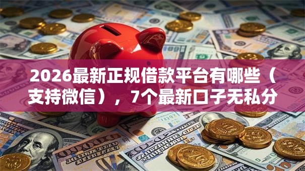 2026最新正规借款平台有哪些(支持微信),7个最新口子无私分享 2026最新正规借款平台有哪些(支持微信),7个最新口子无私分享