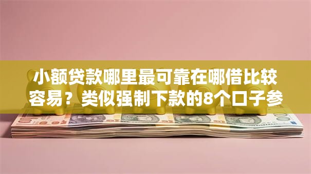 小额贷款哪里最可靠在哪借比较容易？类似强制下款的8个口子参考