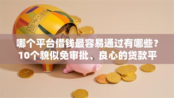 哪个平台借钱最容易通过有哪些?10个貌似免审批、良心的贷款平台合集 哪个平台借钱最容易通过有哪些?10个貌似免审批、良心的贷款平台合集