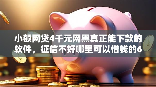 小额网贷4千元网黑真正能下款的软件，征信不好哪里可以借钱的6个平台介绍