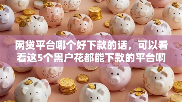 网贷平台哪个好下款的话，可以看看这5个黑户花都能下款的平台啊