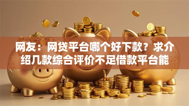 网友:网贷平台哪个好下款?求介绍几款综合评价不足借款平台能够借到钱 网友:网贷平台哪个好下款?求介绍几款综合评价不足借款平台能够借到钱