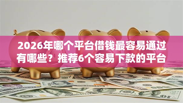 2026年哪个平台借钱最容易通过有哪些?推荐6个容易下款的平台 2026年哪个平台借钱最容易通过有哪些?推荐6个容易下款的平台