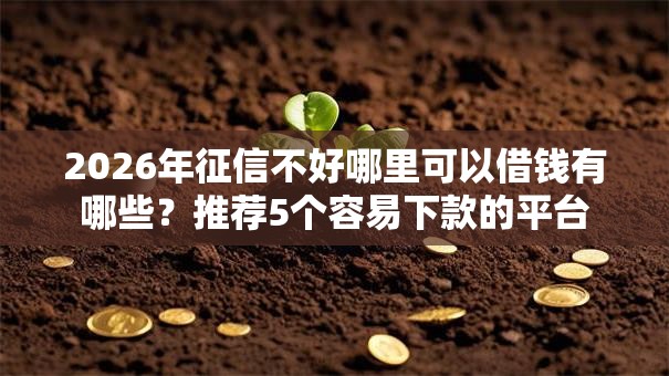 2026年征信不好哪里可以借钱有哪些?推荐5个容易下款的平台 2026年征信不好哪里可以借钱有哪些?推荐5个容易下款的平台