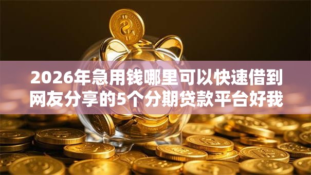 2026年急用钱哪里可以快速借到网友分享的5个分期贷款平台好我觉得不错！