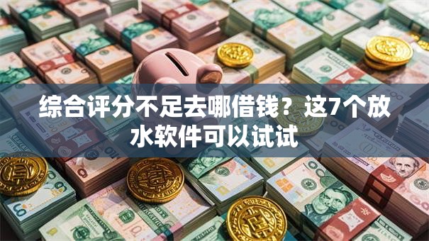 综合评分不足去哪借钱？这7个放水软件可以试试
