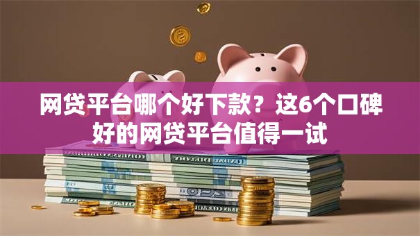 网贷平台哪个好下款？这6个口碑好的网贷平台值得一试