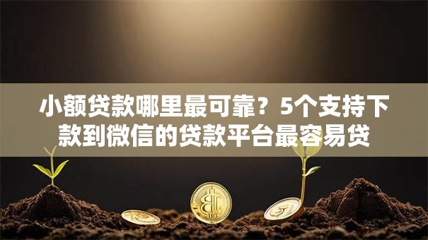 小额贷款哪里最可靠？5个支持下款到微信的贷款平台最容易贷