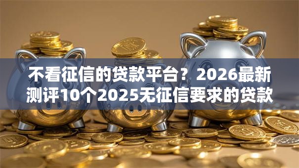 不看征信的贷款平台？2026最新测评10个2025无征信要求的贷款平台